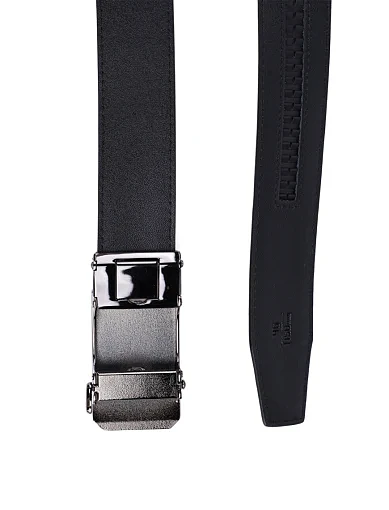 Чоловічий ремінь Miguel Miratez шкіряний чорний (FW25B7) - фото 2 - Miraton