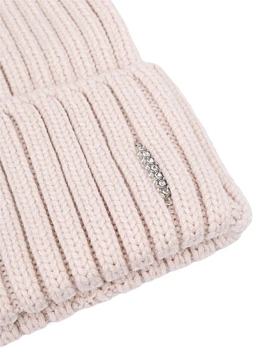 Жіноча шапка MIRATON вовняна бежева - фото 2 - Miraton