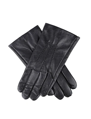 Чоловічі рукавички MIRATON шкіряні чорні (24M14) - фото 2 - Miraton