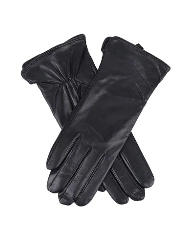 Женские перчатки MIRATON кожаные черные - фото 2 - Miraton