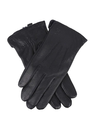 Чоловічі рукавички MIRATON шкіряні чорні (2008 ОЗ-24-25) - фото 2 - Miraton