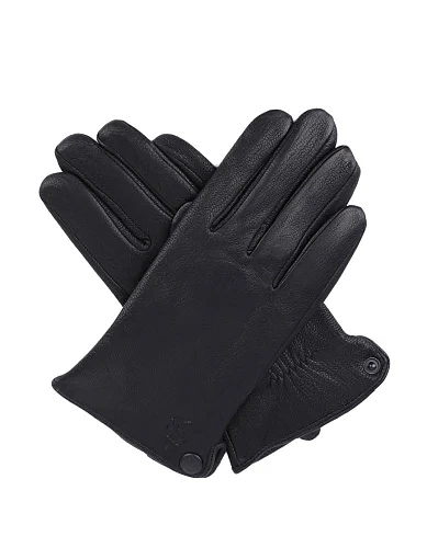 Чоловічі рукавички MIRATON шкіряні чорні (2205 ОЗ-24-25) - фото 2 - Miraton