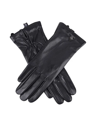 Жіночі рукавички MIRATON шкіряні чорні - фото 2 - Miraton