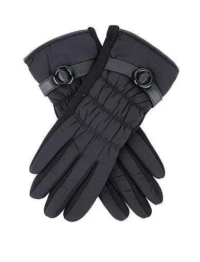 Жіночі рукавички MIRATON тканинні чорні - фото 2 - Miraton