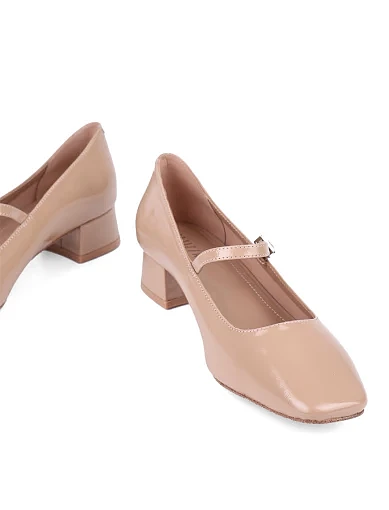 Жіночі туфлі Attizzare з наплака бежеві (A309-11) - фото 2 - Miraton