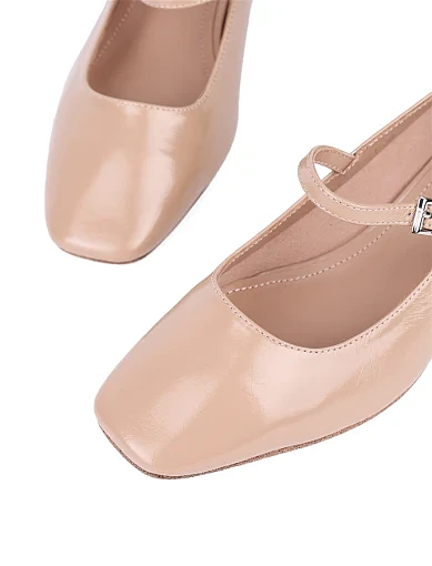 Жіночі туфлі Attizzare з наплака бежеві (A309-11) - фото 5 - Miraton