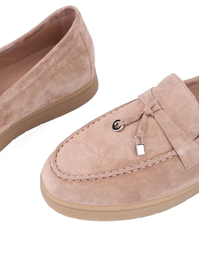 Жіночі сліпери Attizzare велюрові бежеві (Y078-935-2) - фото 5 - Miraton