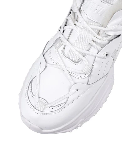 Жіночі кросівки Attizzare шкіряні білі з підкладкою зі штучного хутра (97-27-1-M) - фото 5 - Miraton