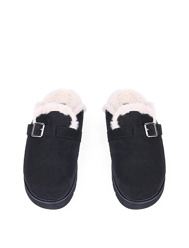 Жіночі сабо Attizzare зі штучної шкіри чорні з підкладкою зі штучної шкіри (24A23-1) - фото 2 - Miraton