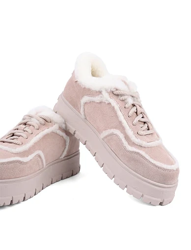 Жіночі кросівки Attizzare велюрові бежеві (PF2203-8) - фото 3 - Miraton