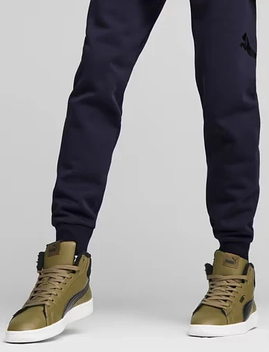 Чоловічі черевики PUMA Smash 3.0 Mid зі штучної шкіри зелені з підкладкою зі штучного хутра - фото 7 - Miraton