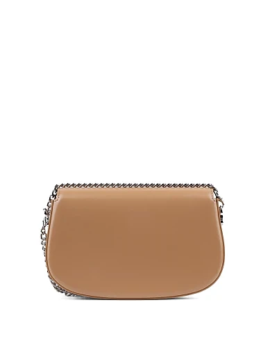 Жіноча сумка кросс-боді MIRATON рожева шкіряна з декоративною застібкою - фото 4 - Miraton