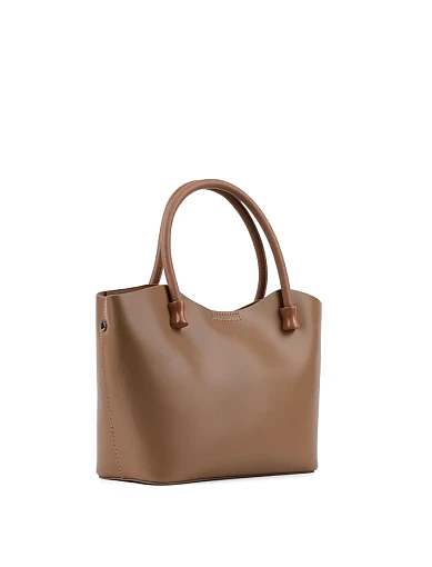 Жіноча сумка тоут MIRATON шкіряна кемел(5086-2) - фото 3 - Miraton