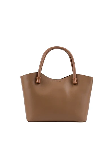 Жіноча сумка тоут MIRATON шкіряна кемел(5086-2) - фото 4 - Miraton