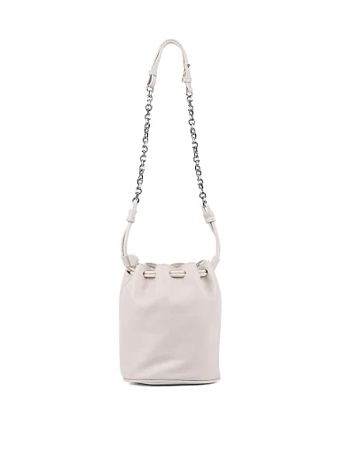 Женская сумка MIRATON кожаная молочного цвета - фото 4 - Miraton