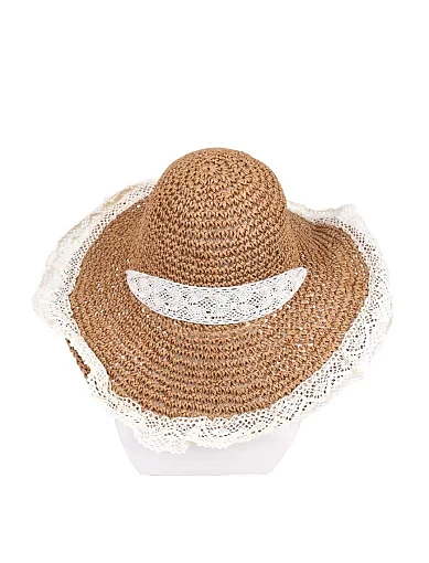 Капелюх із соломи бежевий - фото 2 - Miraton