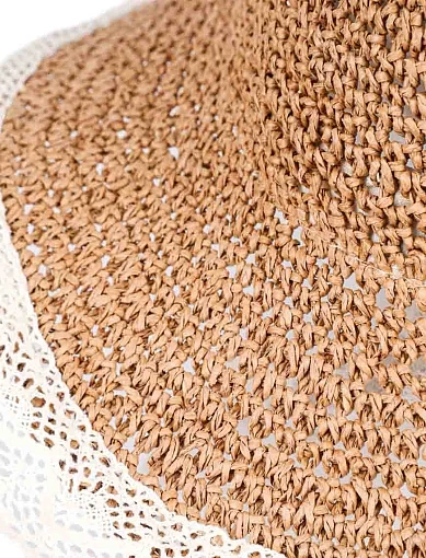 Капелюх із соломи бежевий - фото 3 - Miraton