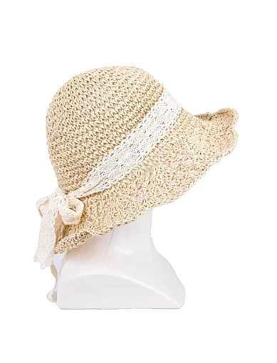 Капелюх із соломи молочного кольору - фото 2 - Miraton