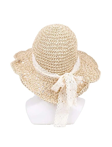 Капелюх із соломи молочного кольору - фото 3 - Miraton