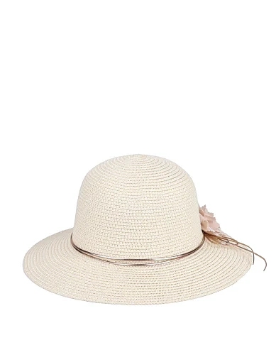 Капелюх із соломи молочного кольору - фото 2 - Miraton