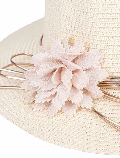 Капелюх із соломи молочного кольору - фото 5 - Miraton