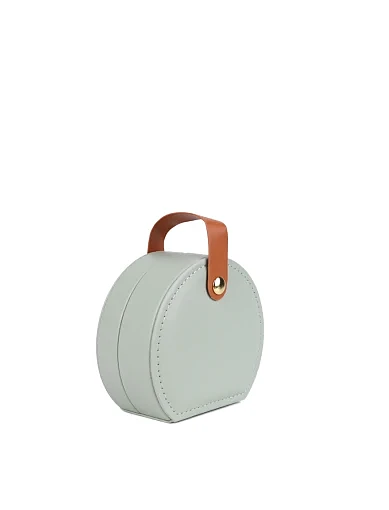 Бокс для прикрас MIRATON з екошкіри зелений - фото 2 - Miraton