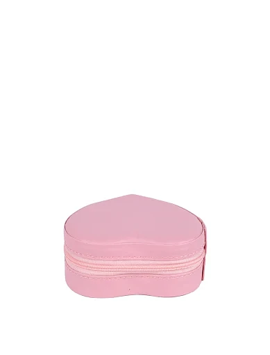 Бокс для прикрас MIRATON з екошкіри рожевий - фото 3 - Miraton