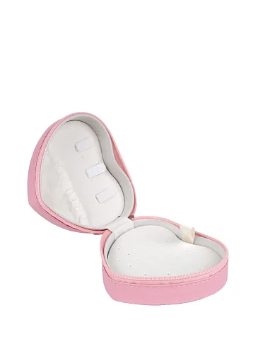 Бокс для прикрас MIRATON з екошкіри рожевий - фото 4 - Miraton