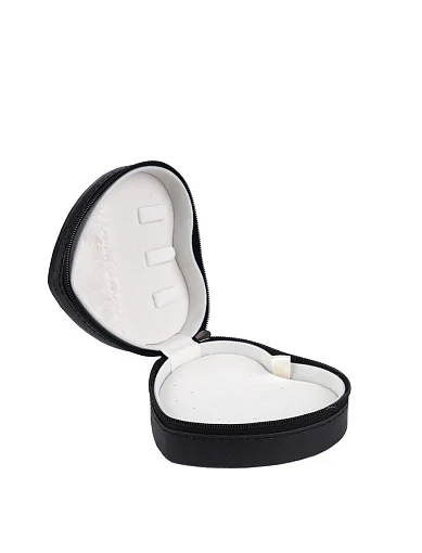 Бокс для прикрас MIRATON з екошкіри чорний - фото 4 - Miraton