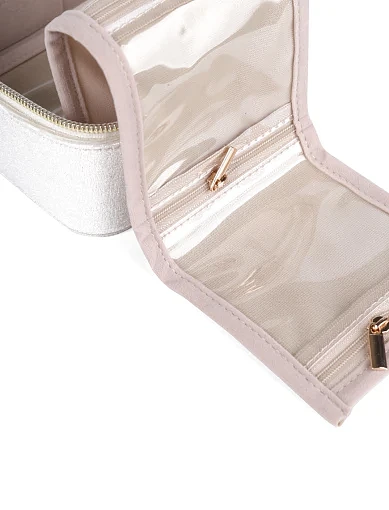 Бокс для прикрас MIRATON велюровий молочний - фото 4 - Miraton