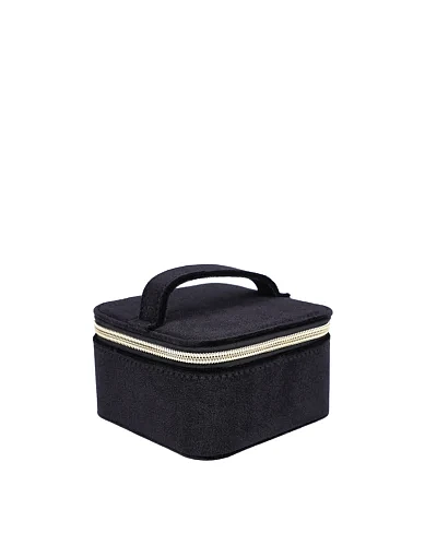 Бокс для прикрас MIRATON велюровий чорний - фото 2 - Miraton