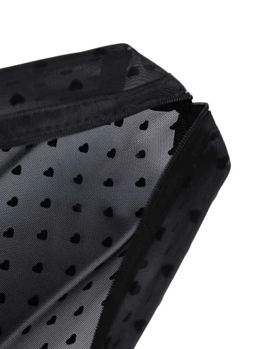 Косметичка з сітки чорна - фото 3 - Miraton