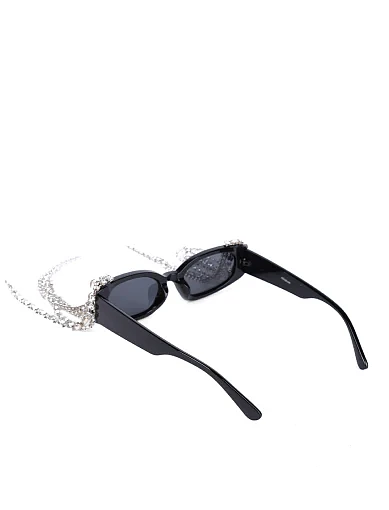 Сонцезахисні окуляри витягнуті з бахромою зі страз - фото 3 - Miraton