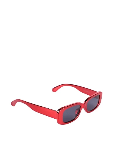 Солнцезащитные очки прямоугольные красные - фото 2 - Miraton