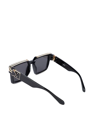 Іміджеві окуляри прямокутні чорні (86229) - фото 3 - Miraton