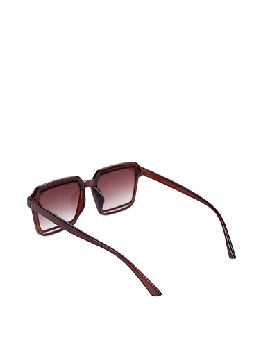 Сонцезахисні окуляри чорні прямокутні - фото 3 - Miraton