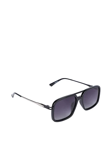 Сонцезахисні окуляри прямокутні чорні (2169) - фото 2 - Miraton