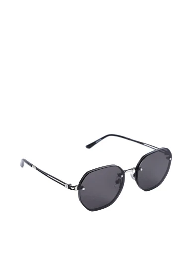 Сонцезахисні окуляри прямокутні чорні (31818) - фото 2 - Miraton