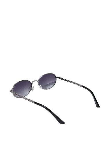 Сонцезахисні окуляри овальні чорні - фото 3 - Miraton