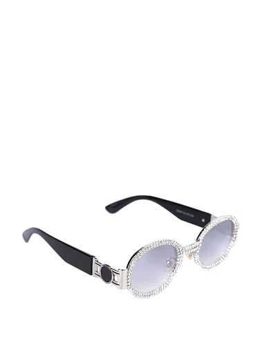 Іміджеві окуляри в стразах мигдалеподібні - фото 2 - Miraton