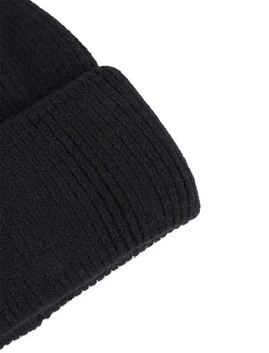 Шапка ангорова чорна(BK-16) - фото 2 - Miraton