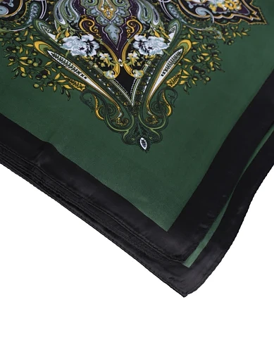 Жіноча хустка MIRATON тканинна зелена - фото 2 - Miraton