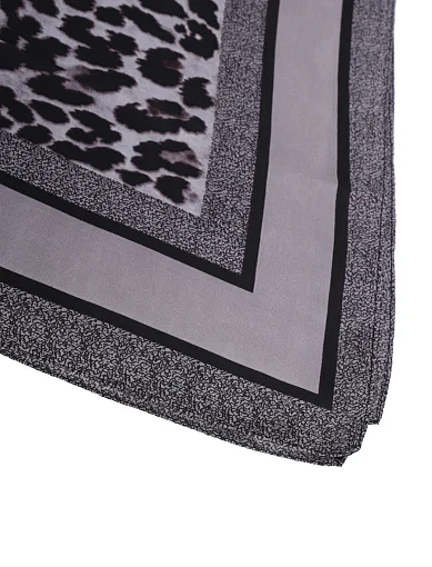 Жіноча хустка MIRATON тканинна сіра - фото 2 - Miraton