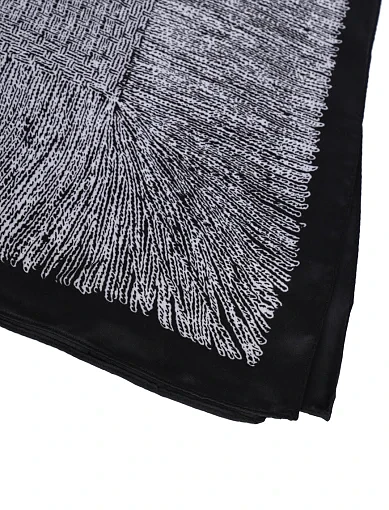 Жіноча хустка MIRATON тканинна чорна - фото 2 - Miraton