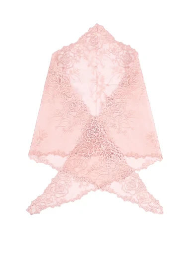 Жіноча хустка MIRATON тканинна рожева - фото 2 - Miraton