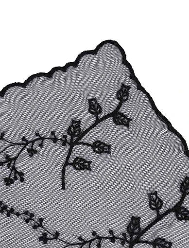 Жіноча хустка MIRATON тканинна чорна - фото 2 - Miraton