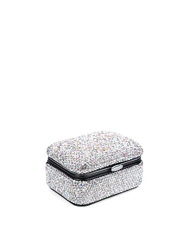 Бокс для прикрас MIRATON з камінням білий - фото 2 - Miraton