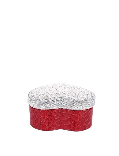 Бокс для прикрас MIRATON з камінням червоний - фото 3 - Miraton