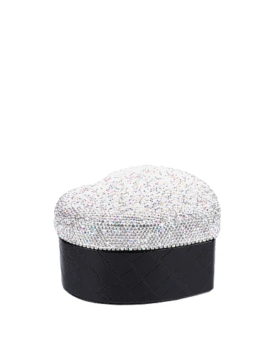 Бокс для прикрас MIRATON з камінням чорний - фото 2 - Miraton