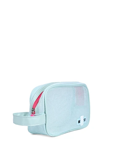 Косметичка з сітки блакитна - фото 2 - Miraton